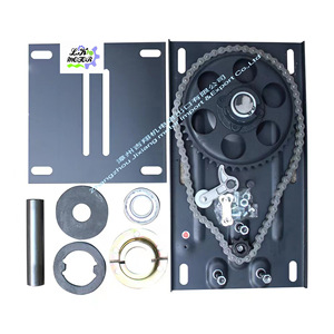 Nhà điều hành cửa tự động hiện đại với động cơ chuỗi pin lithium mới căn hộ nhà để xe Gates-Exterior Con lăn màn trập cửa mở - Product Image 4