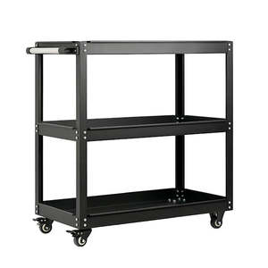 महारोंग तीन परत वाली काली मोबाइल पिट कार्ट ट्रॉली उपकरण कैबिनेट ओम ओम लॉक योग्य जलरोधक - Product Image 6