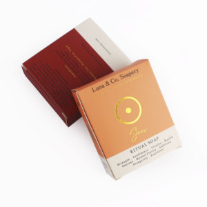 Chất lượng cao OEM sản phẩm bao bì hộp Thẻ trắng giấy vàng lá in ấn tùy chỉnh xà phòng Hộp bao bì - Product Image 6