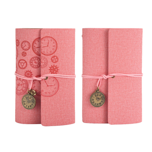 Cổ điển tùy chỉnh A6 du lịch Tạp Chí sáng tạo handmade ngựa da Loose-Leaves Máy Tính Xách Tay Vải Giấy PVC 40 trang nhật ký - Product Image 6