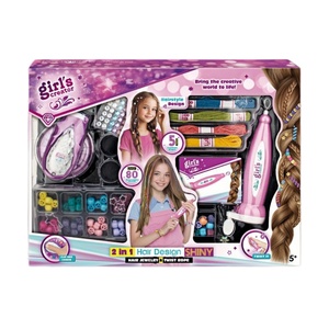 Kit de tressage et de torsion électrique 2-en-1 EPT, outil de coiffage automatique DIY avec <span class=keywords><strong>perles</strong></span> et fils colorés pour filles de 5 ans et plus - Product Image 1