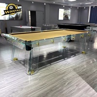 Maßgefertigter 6ft 9ft 8ft 9ft Luxus-Glasbillardtisch für Innenräume mit Schieferplatte, Fabrikgefertigt für Heim- und Clubnutzung