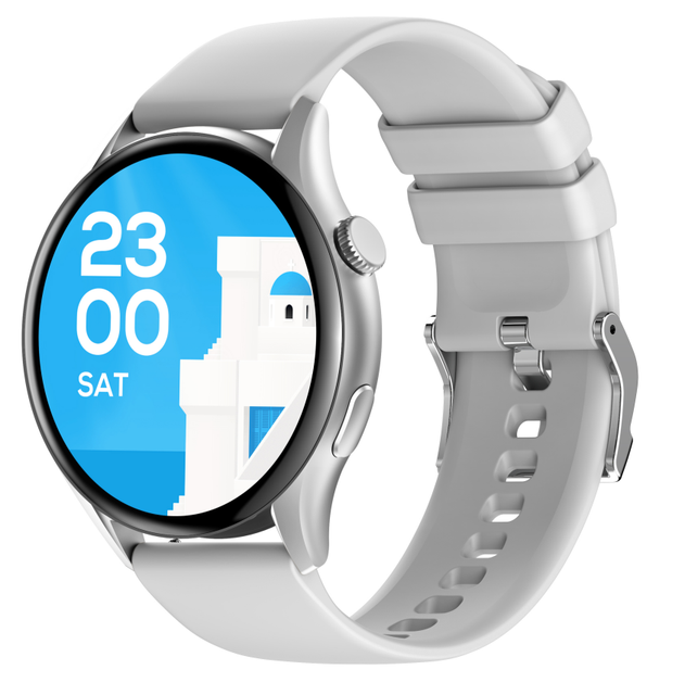 Top Quality Amoled New Zinc Alloy Round Smart Watch Waterproof Heart Rate Tracker Blood Pressure Oxygen Sport High Definition