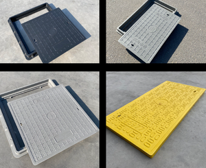 Grille de drainage composite en résine pour caniveau, grille de drainage simple pour eaux pluviales - Product Image 6