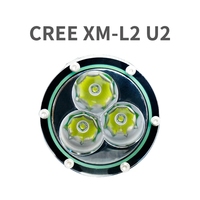 ARCHON D33 Lampe de plongée professionnelle 3000 lumens LED CREE blanc 100m étanche rechargeable lithium-ion aluminium noir pour