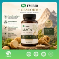 Capsules de racine de maca OEM ODM, capsules de maca pour l'équilibre hormonal et l'énergie, capsules de maca en marque privée, certifiées CGMP ISO HACCP