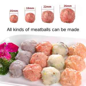 Gran oferta, máquina eléctrica para hacer albóndigas <span class=keywords><strong>de</strong></span> 1100W, 280 unidades/minuto, acero inoxidable, 4 ruedas giratorias, aparato <span class=keywords><strong>de</strong></span> cocina comercial - Product Image 6