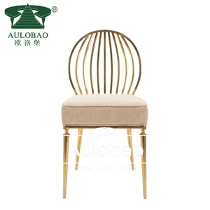 <b>Outdoor</b> Wedding Furniture Gold Stainless Steel Wedding Banquet <b>Chairs</b> - Product Image 2