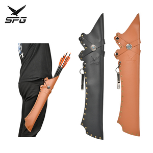 SPG tiro con arco flecha carcaj soporte portátil tradicional arco recurvo cintura colgante tiro al aire libre caza práctica bolsa - Product Image 1