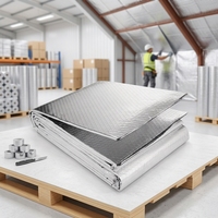 Rouleau de feuille d'isolation en aluminium à bulles résistant à la chaleur pour entrepôt et bâtiment industriel