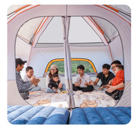 Tente gonflable imperméable pour maison, 8 à 12 personnes, pour deux grandes pièces, tente de camping gonflable extérieure