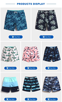 Short de plage personnalisé à imprimé floral et géométrique pour hommes, à séchage rapide, respirant, de grande taille, à sublimation, pour la maternité