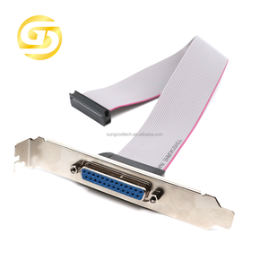 DB25 để FC-26P Cáp ruy băng <span class=keywords><strong>D</strong></span>-<span class=keywords><strong>Sub</strong></span> 25pin nữ kết nối với <span class=keywords><strong>26pin</strong></span> IDC cáp phẳng máy tính khung máy in cáp 25cm - Product Image 1