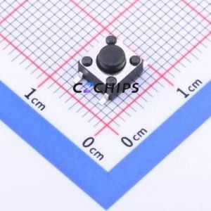 YTS-D003-3A Tactile Switch SMD,6x6mm Switch Single Pole Single Throw Round Button 2.6N Vertical Mount - Product Image 1