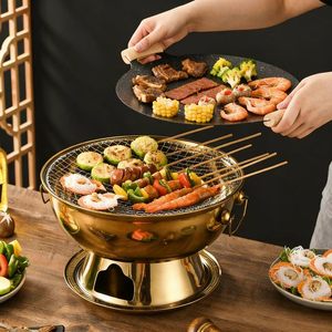 Réchaud de table coréen en acier inoxydable pour restaurant, portable, pour <span class=keywords><strong>intérieur</strong></span> et extérieur, barbecue de camping - Product Image 2