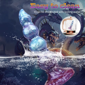 Dildo Alien en Silicone, Forme Monstrueuse Fantaisie, Texturé et Nervuré, avec Ventouse, Jouet Sexuel Étanche pour Femmes et Hommes, Usage Anal, Adulte - Product Image 4