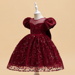 FSMKTZ Dernières robes pour sœurs, costumes de jumelles, robe de fête d'Halloween, paillettes, jolies robes de fête pour enfants, vente en gros de robes pour bébés filles - Product Image 4