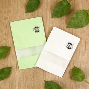 Food Grade Customized Design Printing Nut Food Resealable Stand Up Pouch Packaging Zipper Brown Kraft Paper Ziplock <b>Bags</b> - Product Image 5