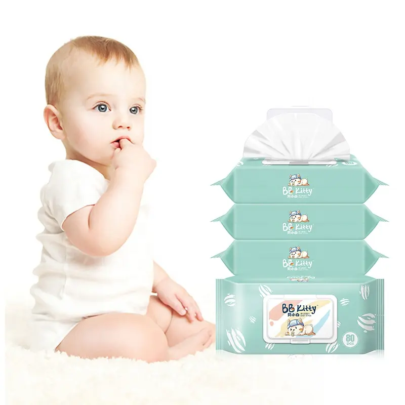 BB Kitty-toallitas húmedas hipoalergénicas para bebés, toallitas suaves y grandes para recién nacidos