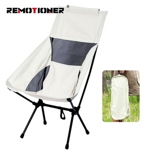 Sedia da campeggio all'aperto pieghevole bianca leggera portatile stabile della luna per l'escursionismo di Picnic della spiaggia di pesca - Product Image 2