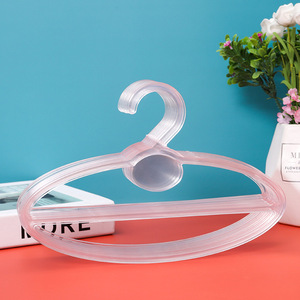 Factory Direct Supermarket Commonly Used Round Towel Hanger <b>Plastic</b> Scarf Hangers Black <b>Plastic</b> Scarf Cloth Coat Hanger - Product Image 4