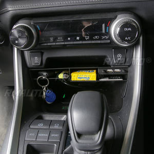 Organisateur de console centrale pour Toyota RAV4 2019 2020, boîte de rangement pour console centrale, plateau organisateur avec port USB, accessoires intérieurs - Product Image 2