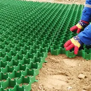 Otoparklar için siyah geçirgen plastik çim finişerleri/çim koruma ızgarası