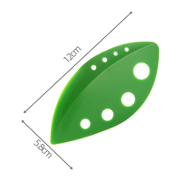 Handige professionele bladvormige BPA-vrije handmatige 8-gaats plastic kruidenschiller/snijder/kruidenstripper voor keuken en thuis koken