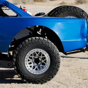 Jantes en alliage forgé DW 17x9 18 19 20 pouces True Beadlock finition argent brillant, jantes tout-terrain style KMC pour <span class=keywords><strong>Ford</strong></span> <span class=keywords><strong>Ranger</strong></span> Toyota Tacoma - Product Image 5