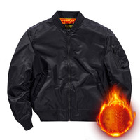 OEM personnalisé hommes MA1 vol personnalisé blouson aviateur automne décontracté hiver coupe-vent fermeture à glissière toile Denim coupe-vent