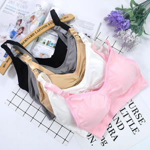 Sujetador de lactancia sin aros para mamás, ropa de maternidad sin costuras para amamantar, venta al por mayor, 4009 - Product Image 3