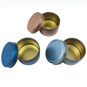 Wholesale Candle Tin Jar With <b>Lids</b> 4 oz Customized Laster Logo Metal Gold Candle Vessel <b>Decor</b> Packaging Empty Candle Containers - Product Image 4