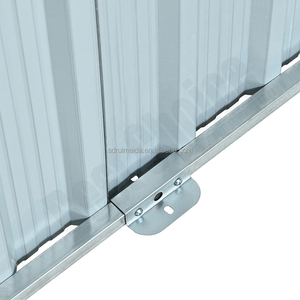 Abri de jardin en métal de grande taille de style européen avec structure de cadre mise à jour, <span class=keywords><strong>terrasse</strong></span> de jardin arrière, pelouse avec portes verrouillables - Product Image 4