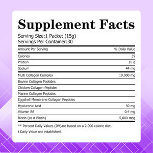 Bâtonnets de gelée multi-collagène directement de l'usine, améliorent la peau terne, complément de biotine, gelée de collagène avec acide hyaluronique - Product Image 2