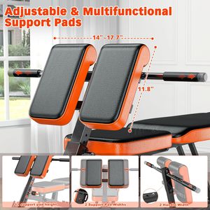 CZFIT Banco de Pesas Metálico Ajustable Plegable Más Vendido con Extensión de Piernas y Almohadilla para Abdominales - Product Image 3