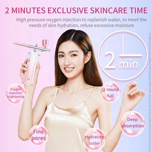 2023 Hot xách tay mini <span class=keywords><strong>Beauty</strong></span> Salon giữ ẩm oxy súng phun vẻ đẹp Nano Oxy tiêm cụ Ba cấp độ màu hồng - Product Image 5