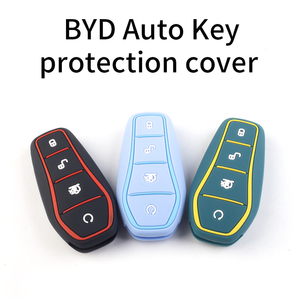 Housse de clé de voiture décorative en silicone de haute qualité personnalisée pour BYD Song Plus Pro et autres modèles - Ajustement parfait pour kit EV - Product Image 2