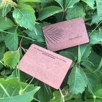 Carte de visite NFC personnalisée gravée - Bois de noyer écologique - Étiquette cadeau d'entreprise RFID - 13,56 MHz - Logo laser - Carte IC