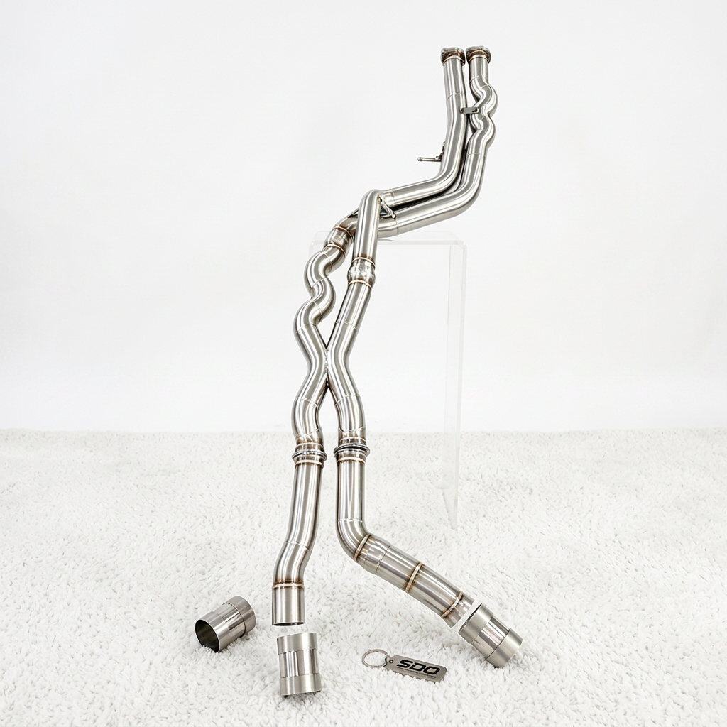 VantaFlow High Performance Midpipe Fit for BMW M3 M4 F80 F82 F83 3.0T 2014-2019 Stainless Steel Racing Middle Pipe Section