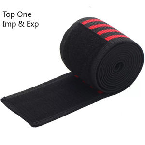 Top One Logo personnalisé Adulte Gym Sports Doux Élastique Respirant Powerlifting Genou Wraps Sangles - Product Image 5