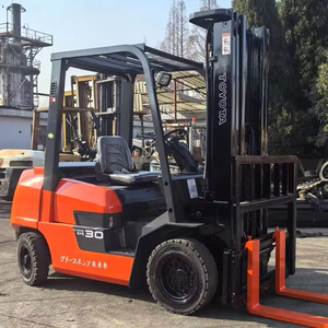 <b>Used</b> Japanese Gasoline Powered 3 Ton T-O-Y-O-T-A tcm komatsu lpg Forklift <b>Pallet</b> lifting Truck machinery stacker triple master - Product Image 1