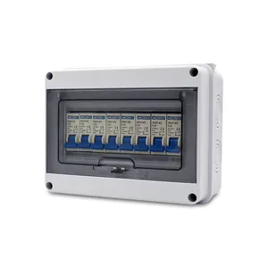 Factory Supplier IP65 Waterproof 8 Way MCB Din Rail Installation Connection Box ABS Enclosure Electrical Distribution Box