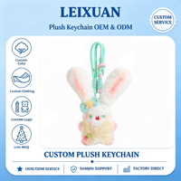 Porte-clés Lapin Blanc en Peluche Doux et Moelleux avec Longues Oreilles, Nœud en Dentelle, Décoration Étoile et Corde Tressée – Idéal pour Sac à Main, Sac à Dos et Cadeau