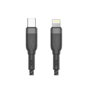* Ổ cắm * USB C PD Cáp sét sạc nhanh 3.5A đen 1 mét nylon bện-điện tử/điện thoại và điện thoại di động - Product Image 1
