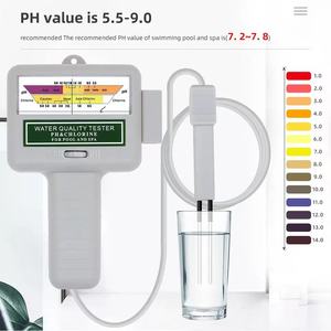 Testeur de <span class=keywords><strong>PH</strong></span> <span class=keywords><strong>mètre</strong></span> portable 2 en 1 Moniteur d'analyse de la qualité de l'eau Analyseur de qualité de l'eau portable avec sonde <span class=keywords><strong>pour</strong></span> <span class=keywords><strong>spa</strong></span> de piscine - Product Image 3