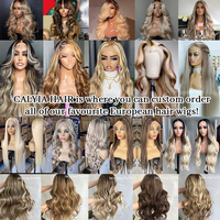 Perruques en cheveux humains avec dentelle frontale HD complète, cheveux européens bruts alignés sur la cuticule, vague d'eau, ligne de cheveux naturelle, perruque blonde 613 avec cheveux de bébé