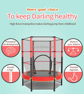 Trampolín de jardín OEM a precio de fábrica, trampolín para niños con red de seguridad Bloqueable, trampolín de fitness - Product Image 2