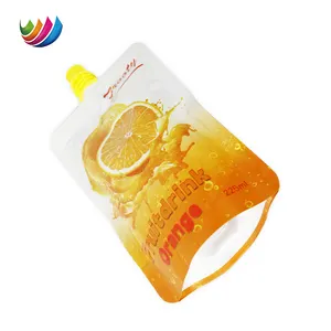 Custom Fruit Juice Packaging Squeeze Beverage Bag Aluminum Foil 100ml 200ml Biodegradable Juice Drink Jelly Spout Pouch