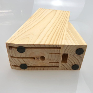 Porte-couteaux en bois, capacité 7 pièces, écologique, bloc de rangement pour ustensiles de cuisine - Product Image 3