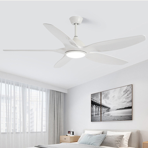 리모컨 고속 3색 <span class=keywords><strong>LED</strong></span> 조명 천장 선풍기 모던 거실용 5날개 6단 속도 100% 구리 DC 모터 - Product Image 2